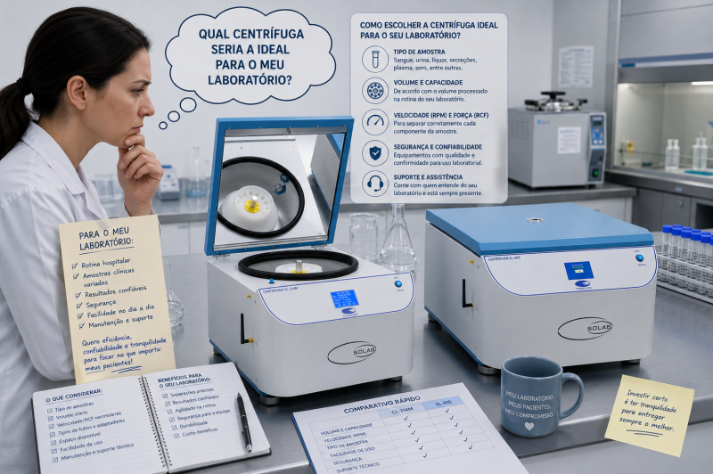 Como escolher a centrifuga ideal para a sua pesquisa laboratorial?