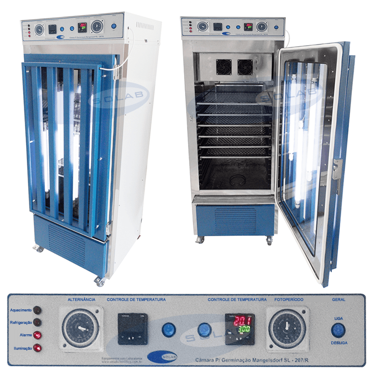 Imagem Ilustrativa de Câmara de Germinação tipo Mangelsdorf Refrigerada (SL - 207/R)