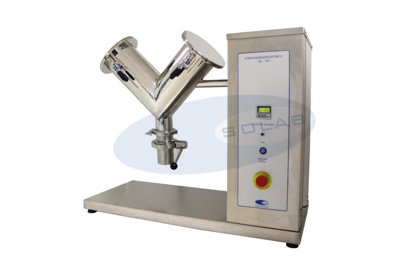 Homogeneizador em V com Inversor de Frequência 6 Litros (SL-147/6IFI)