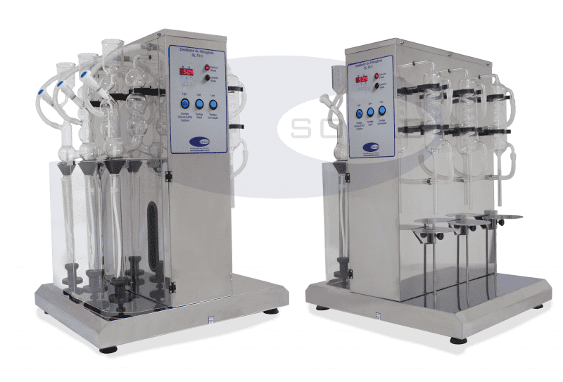 Destilador Nitrogênio três Provas Digital (SL-74/3D)