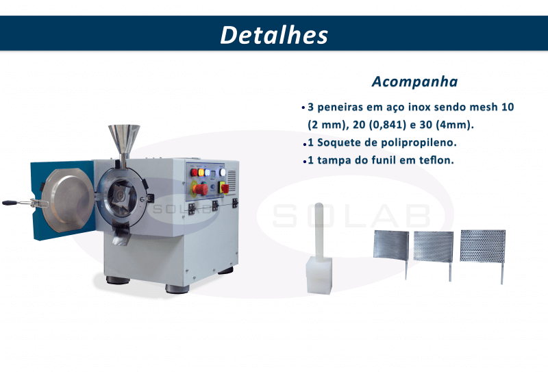 Imagem Ilustrativa de Moinho de Facas tipo Willey Com Normas NR-10/NR-12 (Capacidade 500 g - 4 Facas Moveis e 4 Fixas) (SL-31/NR10-12)