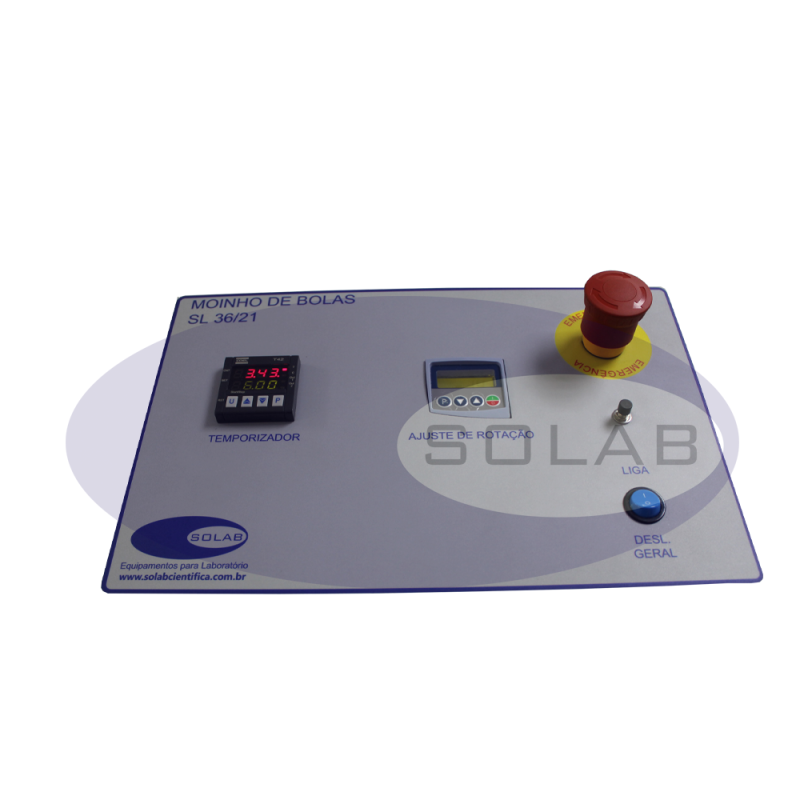 Imagem Ilustrativa de Moinho de Bolas Tipo Bond 21 Litros Para Minério (SL-36/21)