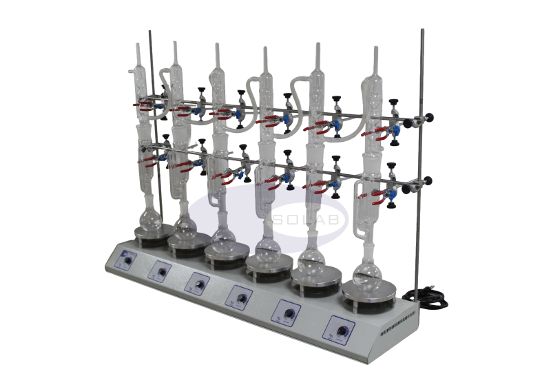 Bateria de extração tipo Sebelin com plataforma em alumínio 6 provas (SL-145/6AL)