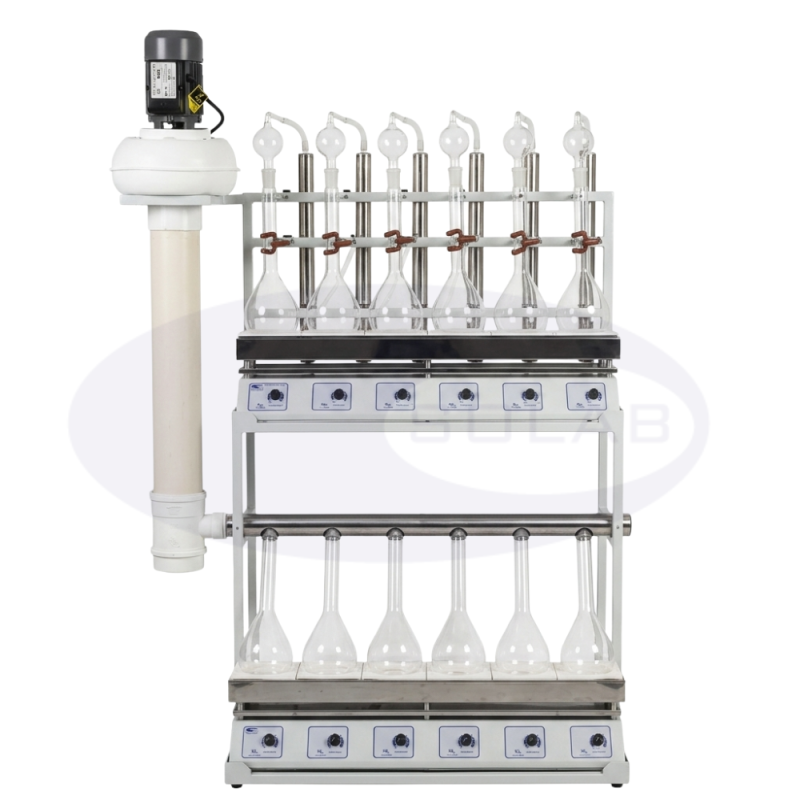 Digestor/Destilador de Kjeldhal 12 Provas (SL-75/12)