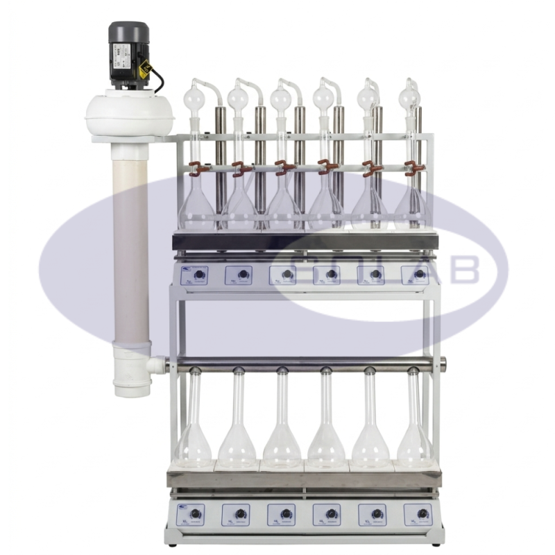 Digestor/Destilador de Kjeldhal 12 Provas (SL-75/12)