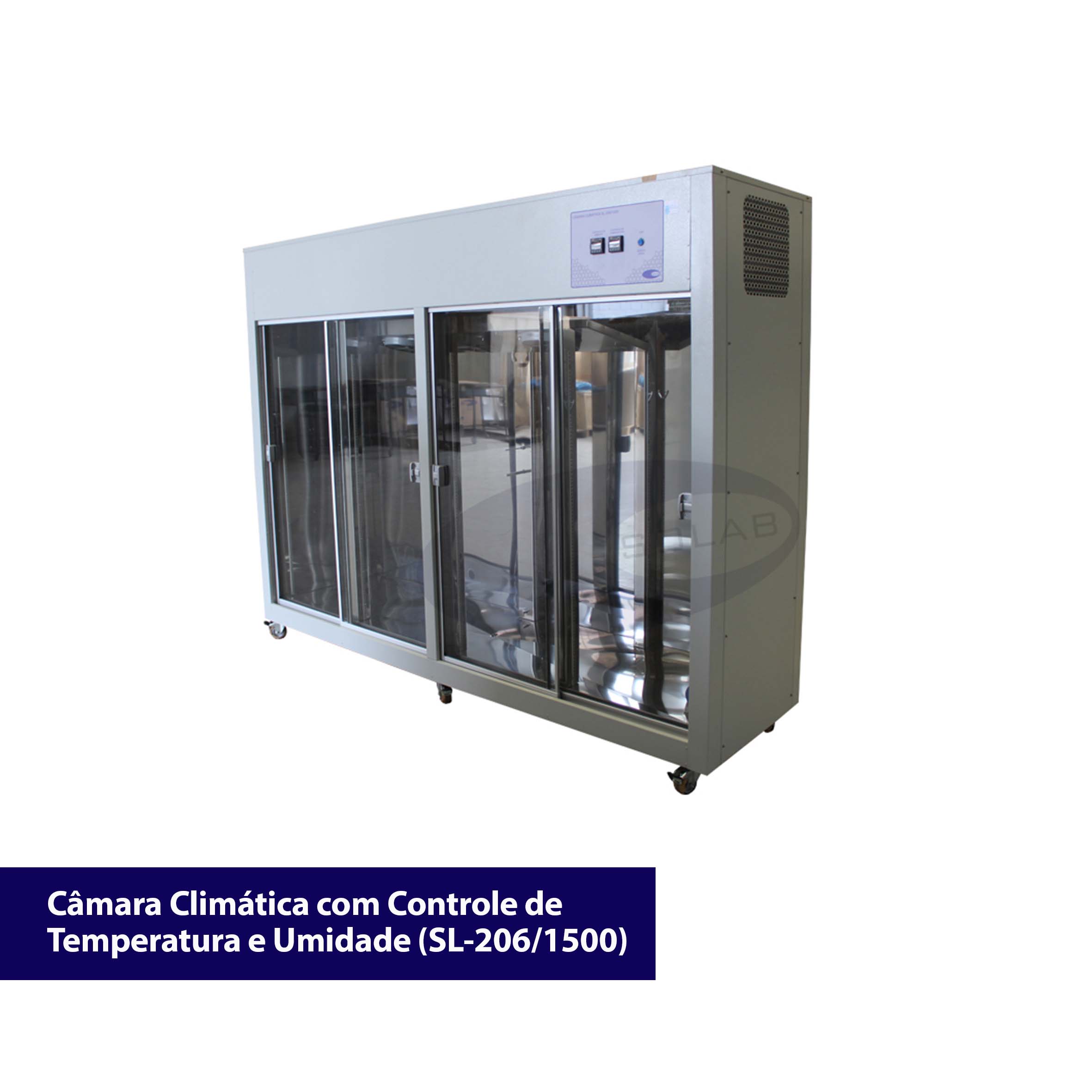 Câmara climática com controle de umidade relativa e temperatura