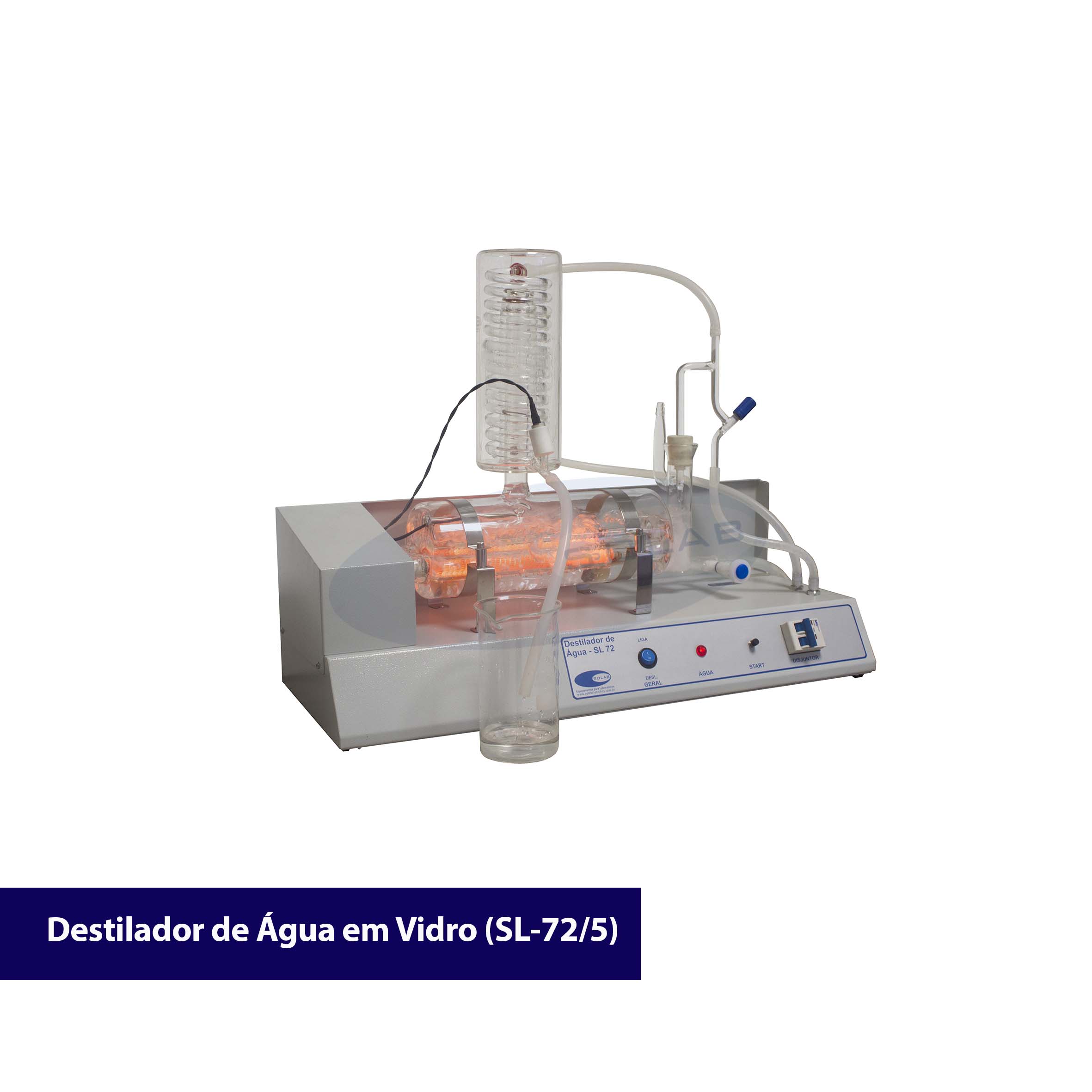 Destilador de água para laboratório