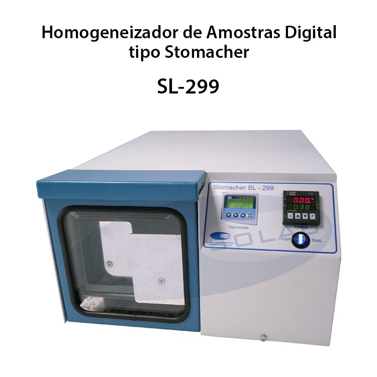 Homogeneizador de amostras tipo stomacher