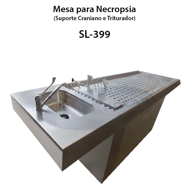 Imagem ilustrativa de Mesa para necropsia com cuba