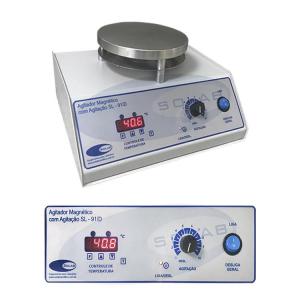 Agitador Magnético Digital com aquecimento (SL-91/D)