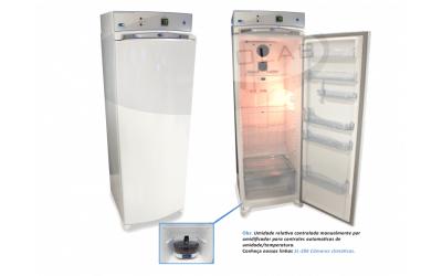 Incubadora Refrig. BOD 364 L -10 A 50ºC-Umidificador Manual (SL-200/364-U)